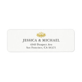 Etiqueta Elegante dirección de retorno del Personalizado de