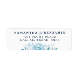 Etiqueta Elegante dirección de retorno floral