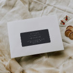 Etiqueta Elegante dirección de retorno gris de la Marina Os<br><div class="desc">Añade elegancia a tu correo con nuestra etiqueta Dirección de devolución gris de la Marina Oscura. Elegante y refinado,  es perfecto para cualquier ocasión. Coordina con la colección de invitaciones a la boda "Augusta". Descubra el conjunto completo de coincidencias haciendo clic en el vínculo de colección de esta página</div>