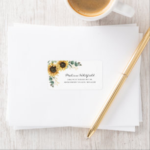 Etiqueta Elegante dirección floral de Eucalyptus