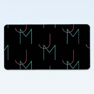 Etiqueta Elegante Editable Cualquiera De Las Dos Iniciales 