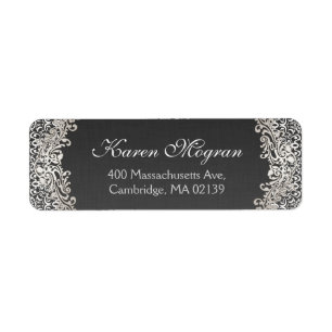 Etiqueta Elegante edredón de plata ventilado oscuro de lino