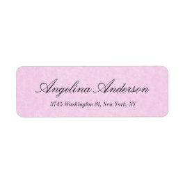 Etiqueta Elegante escritura a mano rosa elegante moderna fe