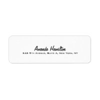 Elegante escritura profesional de color blanco