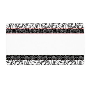 Etiqueta Elegante estilo de época del grabador renacentista