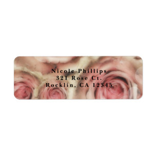 Etiqueta Elegante fiesta de ducha de novia rosa Roses