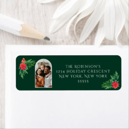 Etiqueta Elegante foto vegetación de invierno