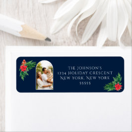 Etiqueta Elegante foto vegetación de invierno