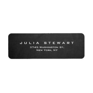 Etiqueta Elegante Gris Chalkboard Profesional Moderno