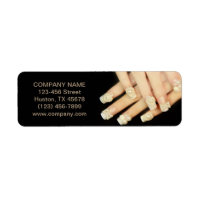 elegante manicura de moda giratoria uña salón de u