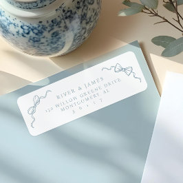 Etiqueta Elegante matrimonio de cosecha de venado con mango