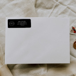 Etiqueta Elegante Moda clásica dirección de retorno de mono