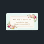 Etiqueta Elegante Moda Pastel Watercolor Floral Boutique<br><div class="desc">Elegante Moda Pastel Watercolor Floral Boutique Label. (1) Para una mayor personalización,  haga clic en el enlace "personalizar adicional" y utilice nuestra herramienta de diseño para modificar esta plantilla. (2) Si necesita ayuda o elementos coincidentes,  póngase en contacto conmigo.</div>