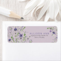 Elegante Morado Floral