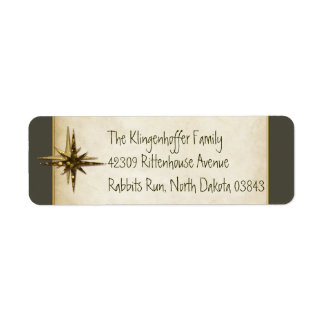 Etiqueta Elegante Navidad subestimado Motif Personalizado