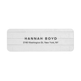 Etiqueta Elegante Pared Gris Creativa Profesional Moderno