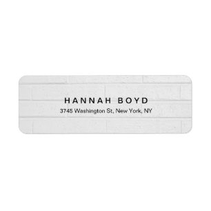 Etiqueta Elegante Pared Gris Creativa Profesional Moderno