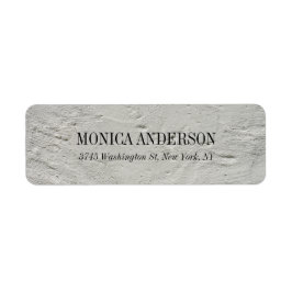 Etiqueta Elegante Pared Gris Moderno