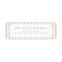 Elegante patrón de rayas marrón chocolate para bab