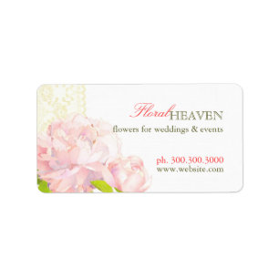 Etiqueta Elegante Peony Business Marketing