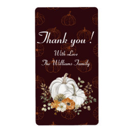 Etiqueta Elegante Personalizado Gracias