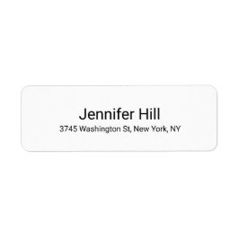 Etiqueta Elegante profesional blanco simple moderno