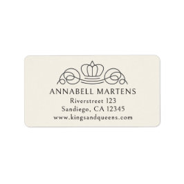 Etiqueta Elegante, real, beige