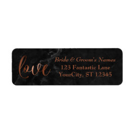 Etiqueta Elegante Relieve metalizado de cobre falso, guión 