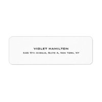 Elegante sencillo blanco profesional moderno