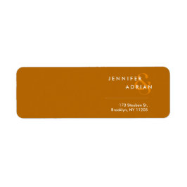 Etiqueta Elegante tigre minimalista moderno