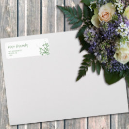 Etiqueta Elegante vegetación Quinceañera