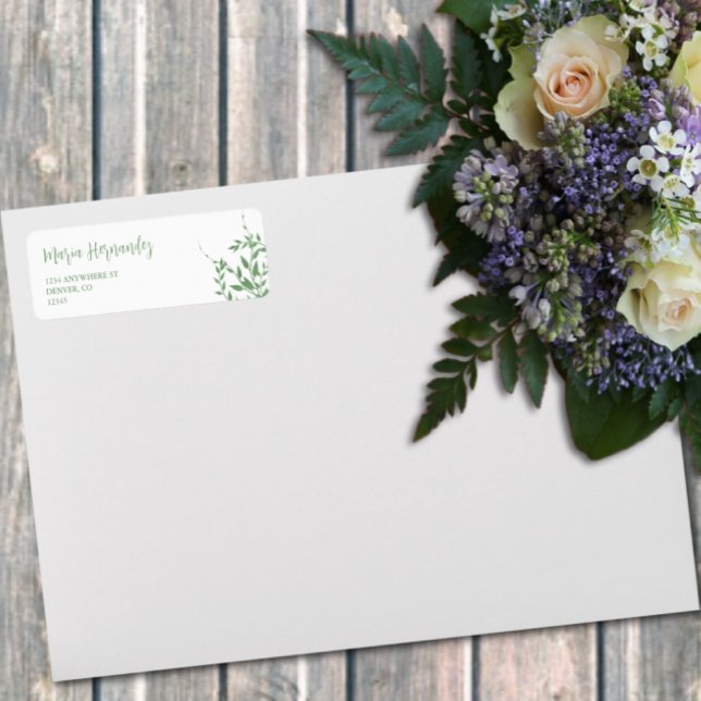 Etiqueta Elegante vegetación Quinceañera (Subido por el creador)