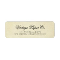 Elegante Vintage Victorian Dirección de Retorno de