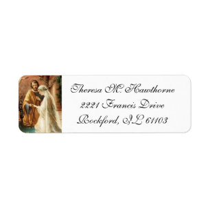 Etiqueta Elegante Virgen Betrothal María José