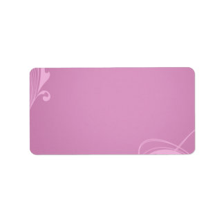 Etiqueta Elegante y cremoso remolino rosa