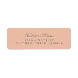 Etiqueta Elegante y elegante rosa Rubor