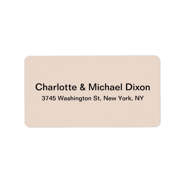 Etiqueta Elegante y sencilla familia clásica (Frente)