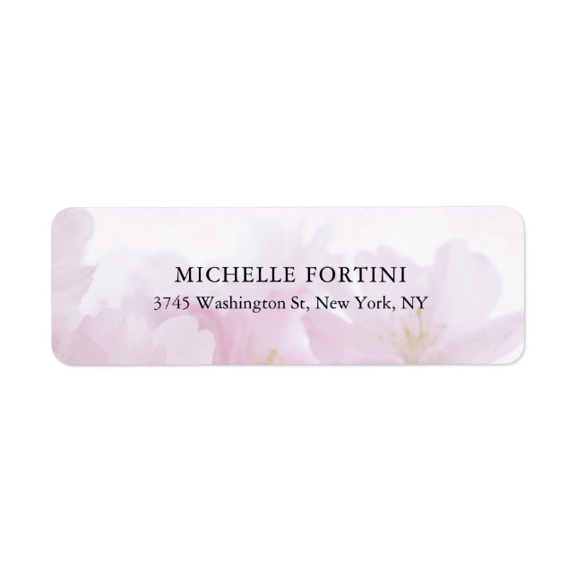 Etiqueta Elegante y sencillo moderno (Frente)