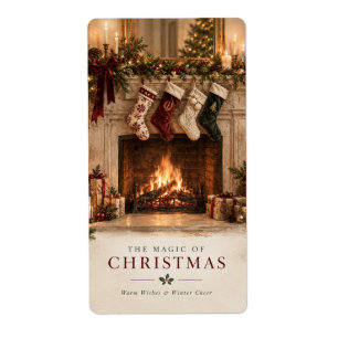Etiqueta Elegantes calcetines de Navidad personalizados par
