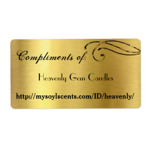 Etiqueta Elegantes Complementos De: Etiquetas, Oro