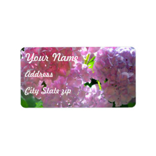 Etiqueta Elegantes flores de boho rosa flores hortensias