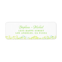 Elegantes hojas de vegetación verde botánica