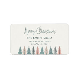Etiqueta Elegantes Navidades de vacaciones modernos