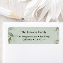 Etiqueta Elegantes Navidades florales clásicos