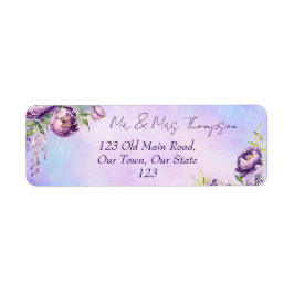 Etiqueta Elegantes peonías violetas glicinas glicinas graci