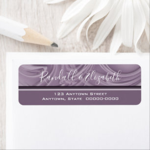 Etiqueta Elegantes tonos de lavanda antigua personalizada