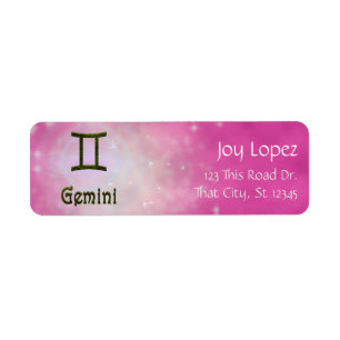 Etiqueta Elegir color Gemini Rótulo Astrológico Zodiaco