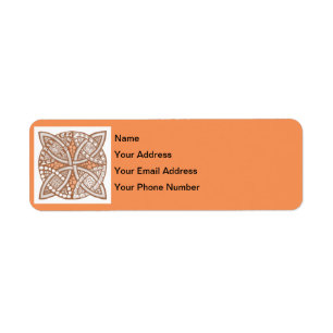 Etiqueta Elija su modelo decorativo del nudo céltico del