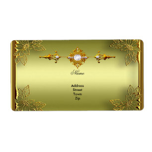 Etiqueta Elite Aguacate Verde Oro Compromiso Aniversario