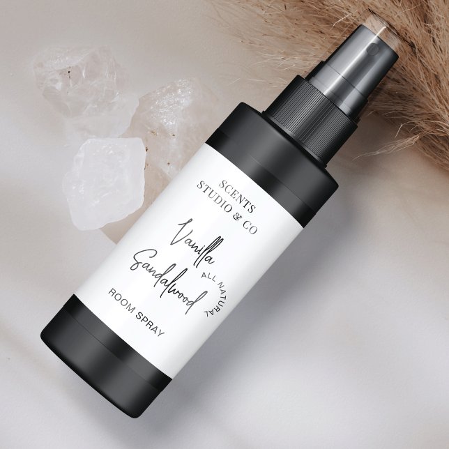 Etiqueta Embalaje para botellas de pulverización minimalist (Stylish fully editable bottle label design, great for any type of product.)